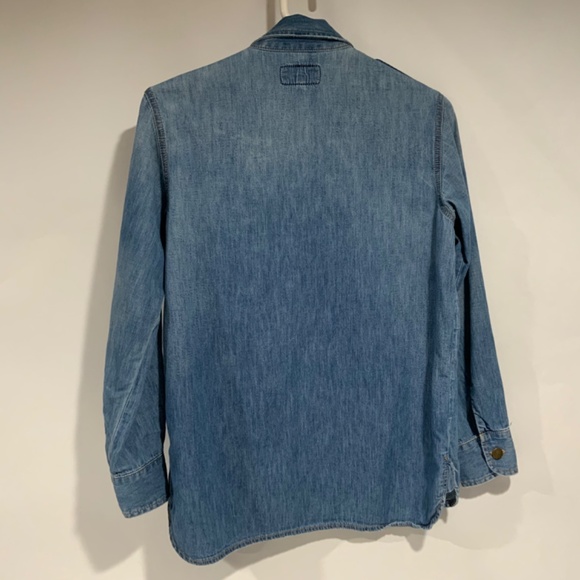 Current Elliot Sz 1 Denim Button Up Shirt - Picture 4 of 8
